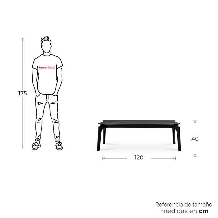 Mesa De Centro Negro Endi | Mesas de Centro | salas